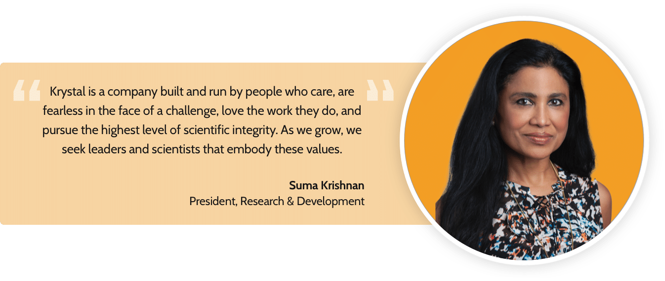 President, Research & Development - Suma Krishnan Quote